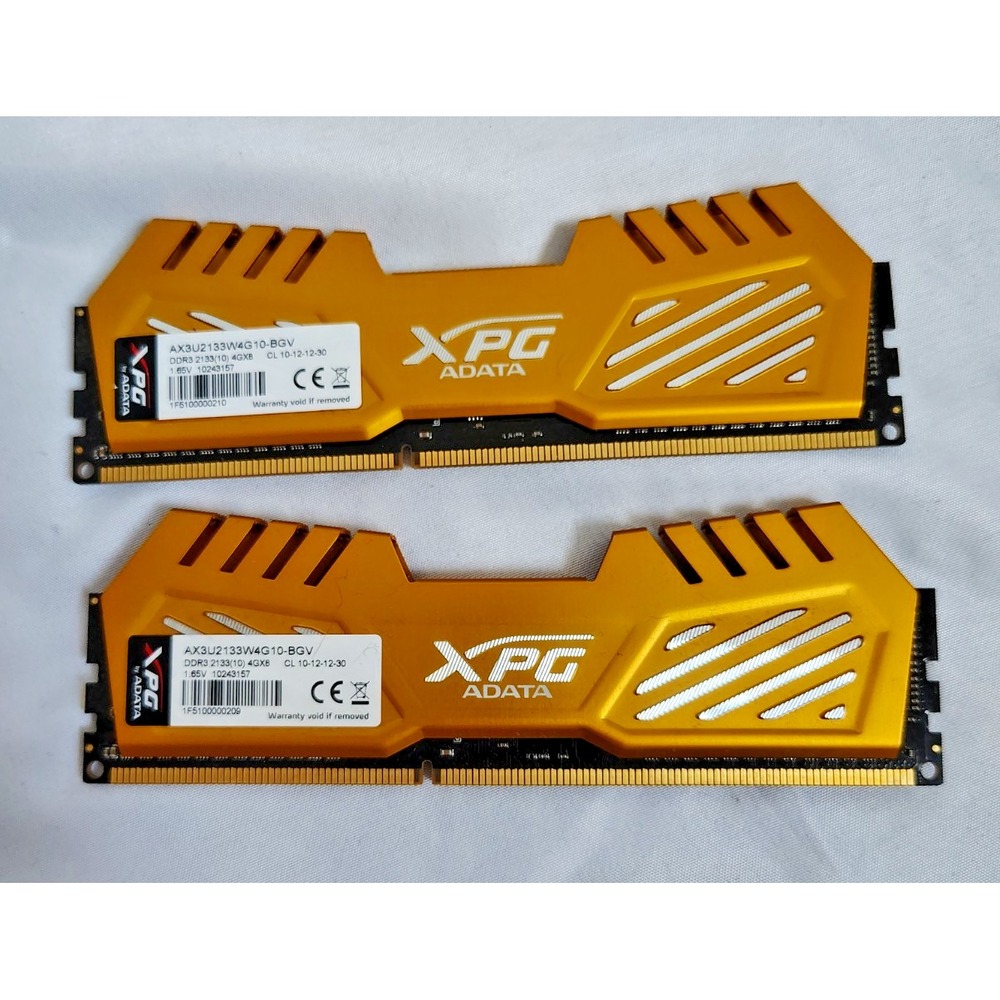 Lot of 2 Adata XPG DDR3 2133MHz 1.65v CL 10-12-12-30 Memory Card